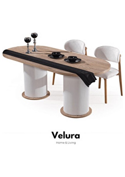 Boerno Yemek Odası Takımı (Yemek Masası + 4 Adet Sandalye)