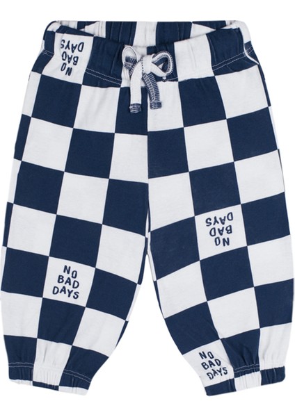 Lacivert No Bad Days Uzun Kollu T-Shirt Pantolon Unisex Bebek Ikili Set modelleri
