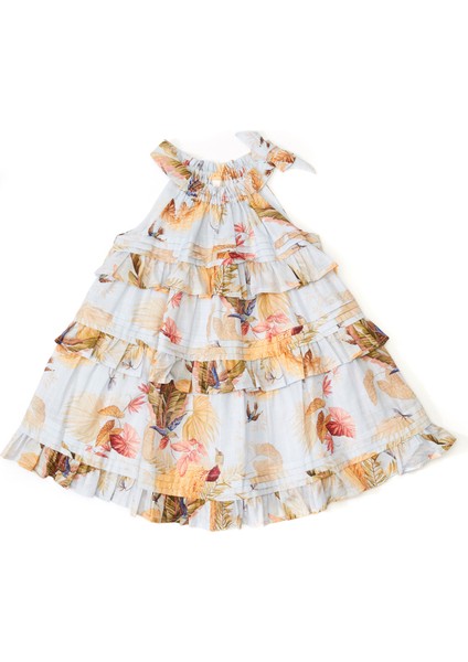 Rhiannon Çok Renkli Kız Çocuk Elbise