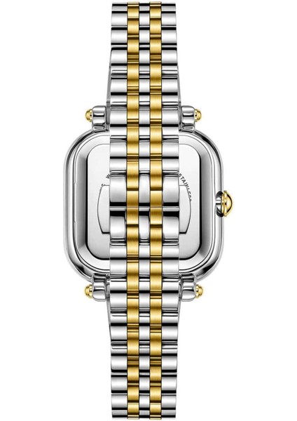 JPQLS807328YG Metalik Gri Altın Rengi Çelik Kadın Kol Saati fırsatları
