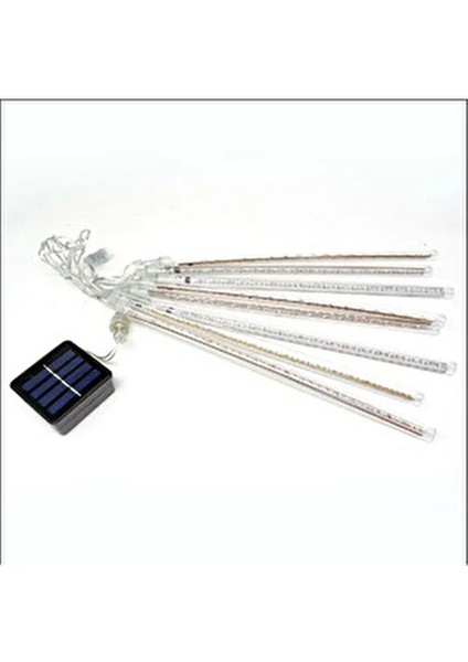 8 Adet Meteor Kayan Tüp LED Ağaç Bahçe Sokak Yağmur Işıkları Solar Güneş Enerjili indirimleri