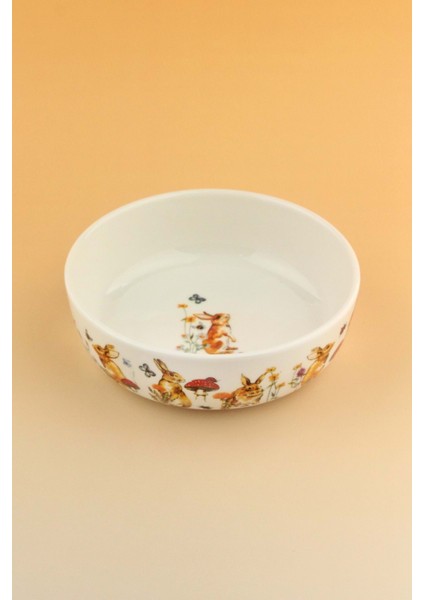 Tavşan Küçük Boy Porselen Salata Kasesi