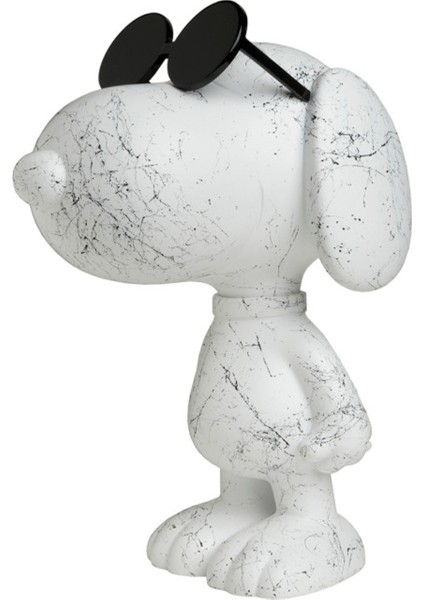 Snoopy Sun Graf Siyah Beyaz Heykel