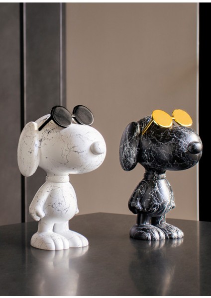 Snoopy Sun Graf Siyah Beyaz Heykel fiyatları