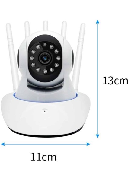 Allzey LED Aydınlatmalı 5 Antenli Motorlu 1080P Wifi Kamera Sensörlü indirimleri