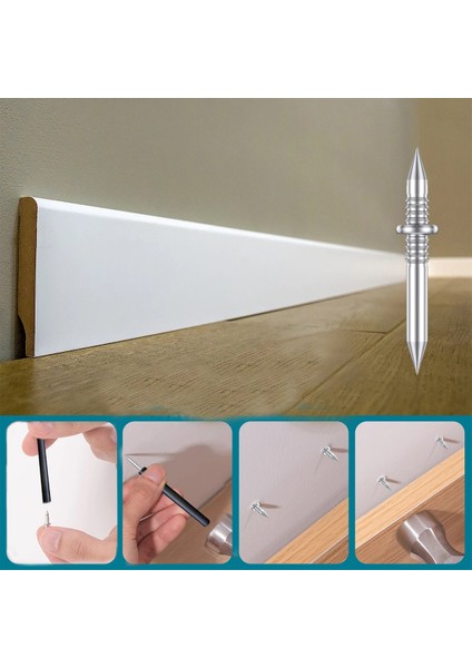 Çift Yönlü Döküm Paslanmaz Pervaz, Duvar ve Alçıpan Çivisi 100'LÜ modelleri