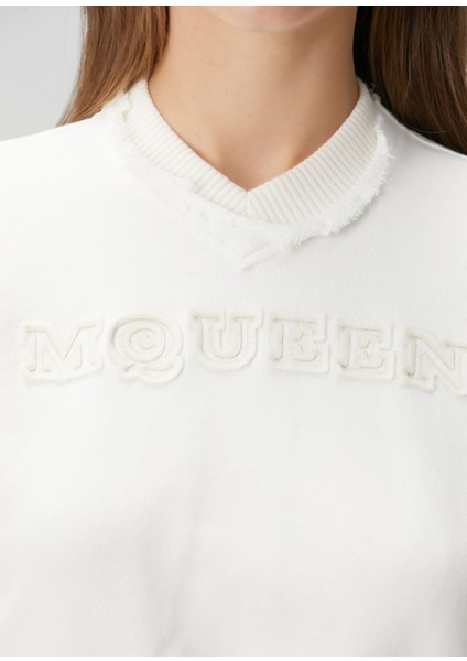 Beyaz Crop Sweatshirt indirimleri