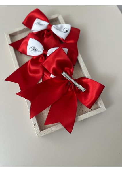 Atatürk Imzalı Kırmızı Kız Çocuk Fiyonklu Toka fiyatları