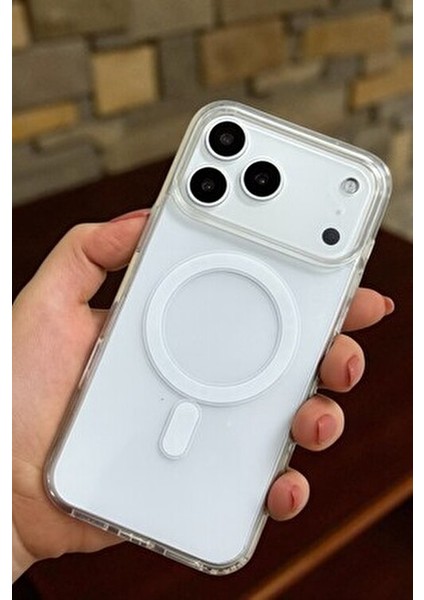 Apple Iphone 17 Pro Max Uyumlu Şeffaf Magsafe Kılıf Darbe Emici Silikon, Kamera Korumalı, Manyetik fiyatları