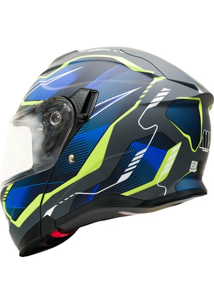 Gp My Helmet MKS002-EGBY Güneş Vizörlü Şeffaf Çene Açılır Motosiklet Kaskı M indirimleri