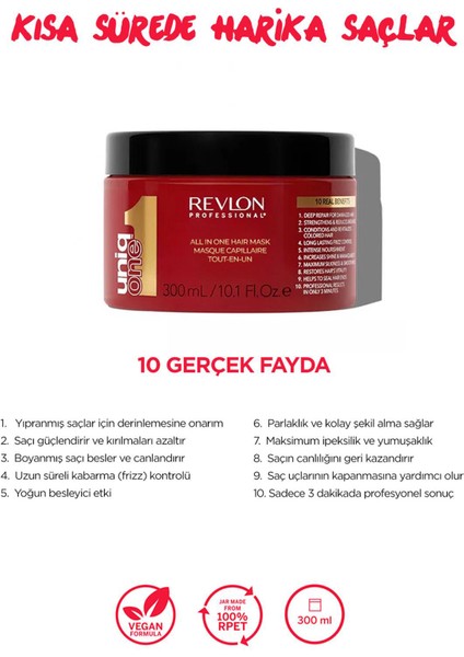 Uniqone Besleyici Onarıcı Saç Maskesi 300 ml modelleri