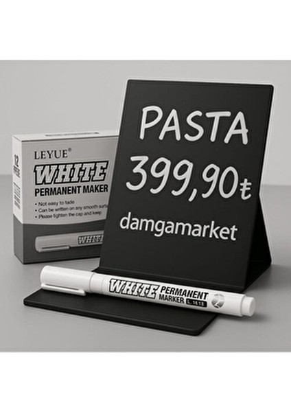 1 Adet Silinebilir Beyaz Kalem, Pvc Etiket Kalemi, 2.0mm Yağlı Su Geçirmez Kalem