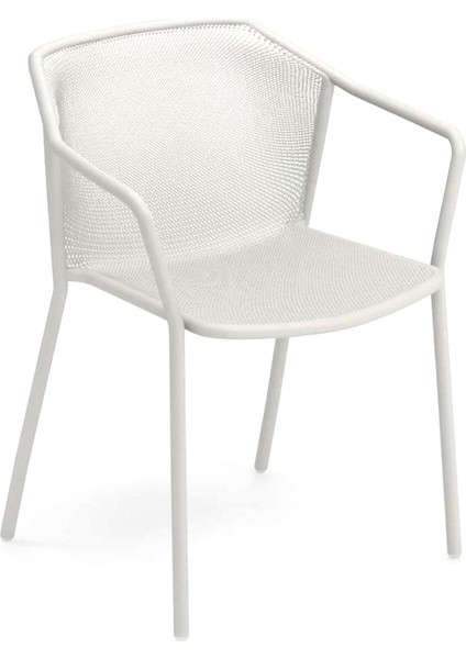 Darwin Matt White Çelik Bahçe Sandalyesi