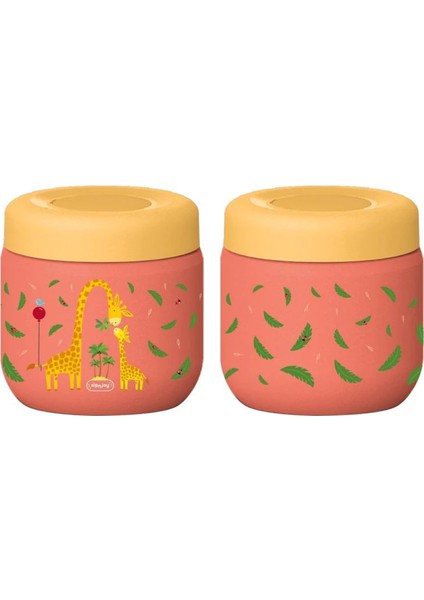 Giggle Giraffe Nar Çiçeği Çelik Çocuk Termos Yemek Kabı modelleri