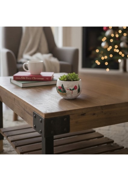 Yılbaşı Temalı Kabartma Desenli 2'li Dekoratif Yeni Yıl Seti fiyatları