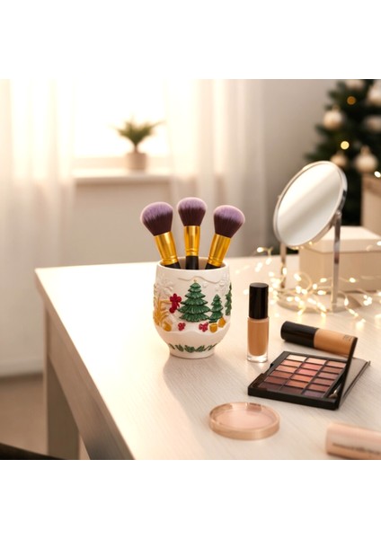 Yılbaşı Temalı Kabartma Desenli 2'li Dekoratif Yeni Yıl Seti