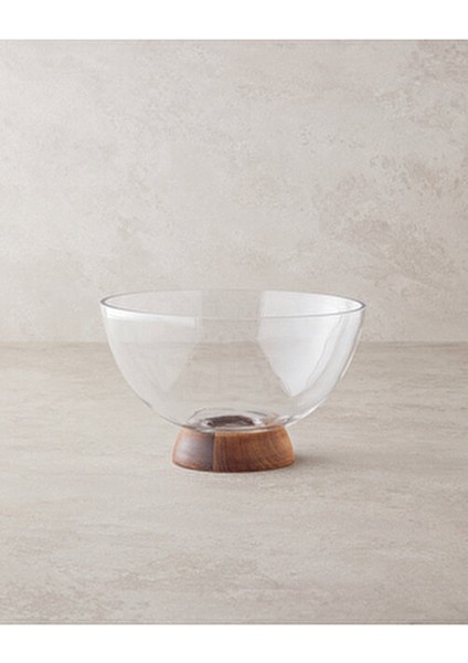 Viserys Cam-Ahşap Sunumluk 13X21,5 cm Şeffaf