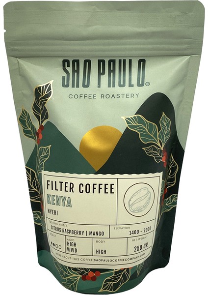 Coffee Sao Paulo Kenya Fılter Coffee 250 Gram