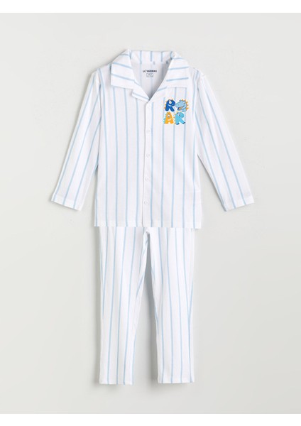 Yeni Sezon Gömlek Yaka Erkek Çocuk Pijama Takımı
