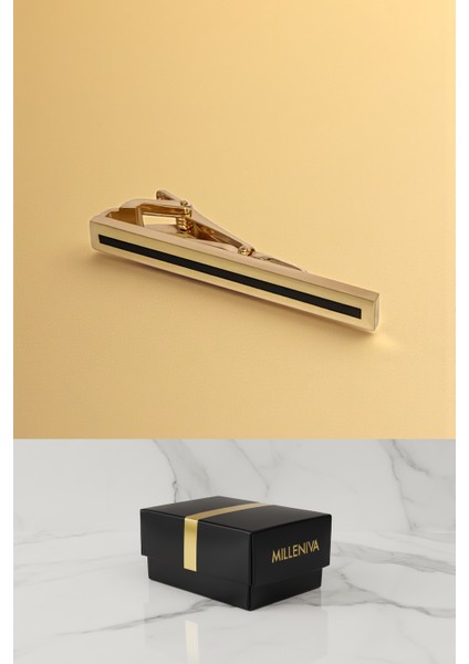 Çizgili Gold Kravat İğnesi modelleri