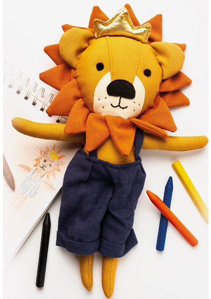 Bez Bebek Oyuncak Aslan Lio %100 Pamuk El Yapımı indirimleri