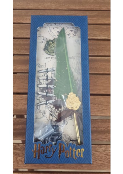 Harry Potter Baskılı Özel Tasarım Divit Hokka Seti Masaüstü Tüylü Divit Kalem Mürekkep Hediyelik Set fiyatları