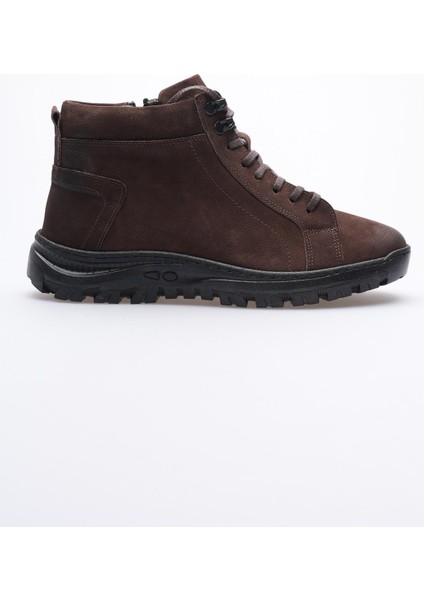 Erkek Hakiki Nubuk Deri Bot Fermuarlı Kahve Taymor modelleri