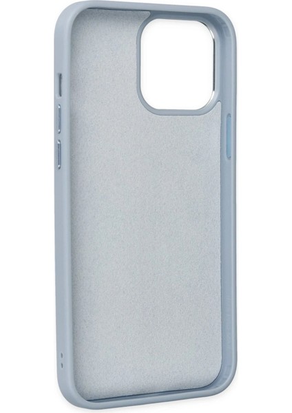 Newface iPhone 13 Pro Kılıf Asya Deri Silikon - Sierra Blue fırsatları
