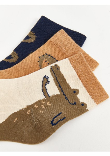 Yeni Sezon Baskılı Erkek Bebek Soket Çorap 3'lü fırsatları