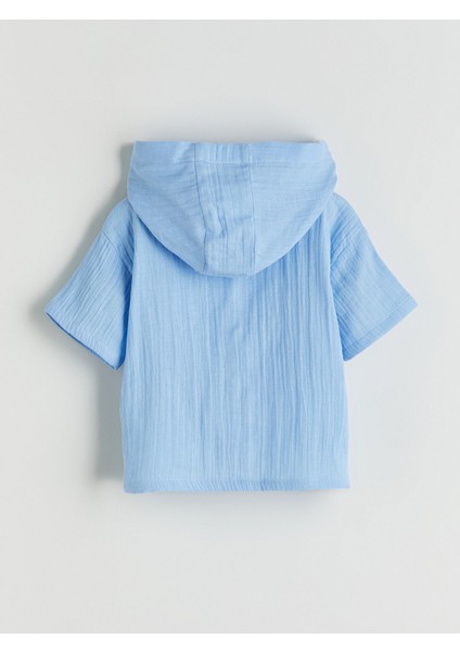 Yeni Sezon Kapüşonlu Erkek Bebek Gömlek ve Şort 2'li fırsatları