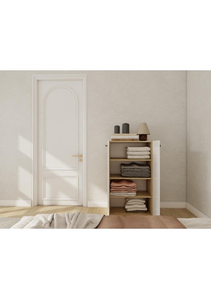 2 Kapaklı Çok Amaçlı Dolap Lefkas Meşe modelleri