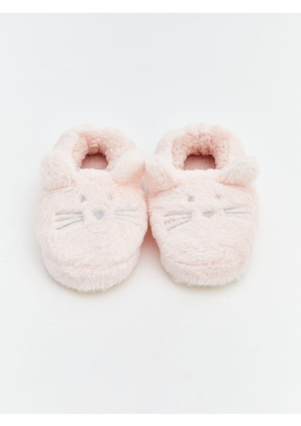 Yeni Sezon Tavşan Figürlü Pelüş Kız Bebek Ev Ayakkabısı modelleri