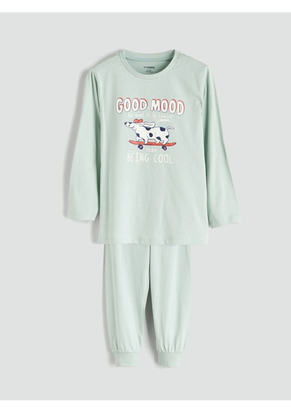 Yeni Sezon Baskılı Erkek Çocuk Pijama Takımı