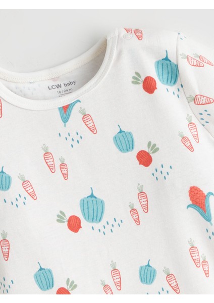 Yeni Sezon Baskılı Erkek Bebek Çıtçıtlı Body 2'li modelleri