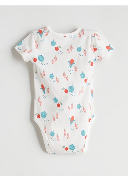 Yeni Sezon Baskılı Erkek Bebek Çıtçıtlı Body 2'li fırsatları