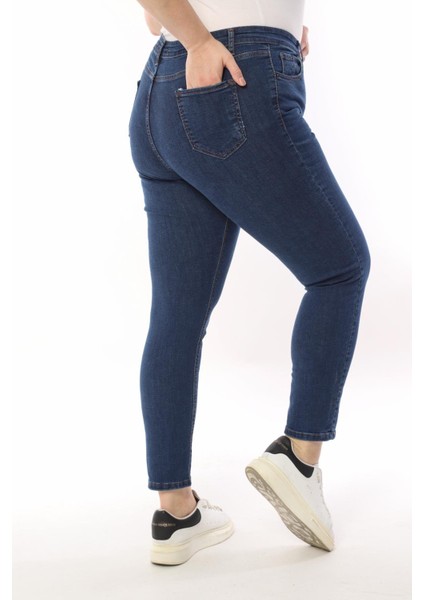 Kadın Battal Düz Jeans indirimleri