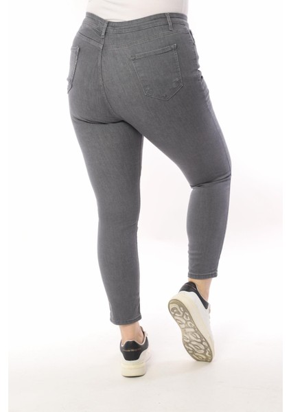 Kadın Battal Düz Jeans indirimleri