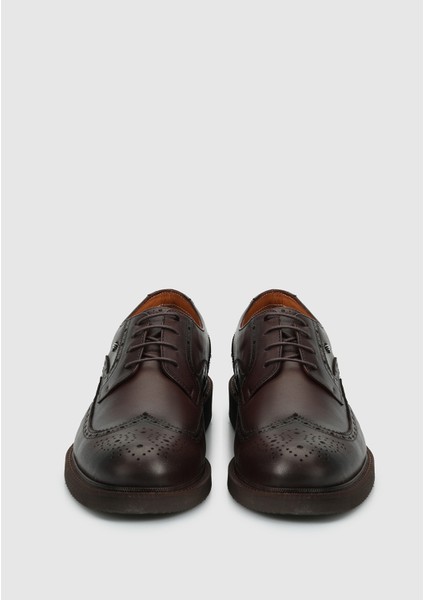 Kahve Deri Erkek Ayakkabı modelleri