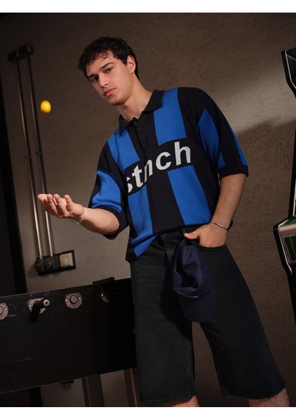 Yeni Sezon Polo Yaka Kısa Kollu Erkek Triko Kazak