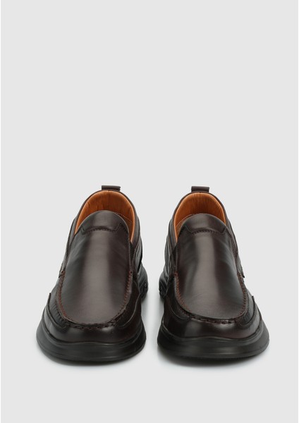 Kahve Deri Erkek Ayakkabı modelleri