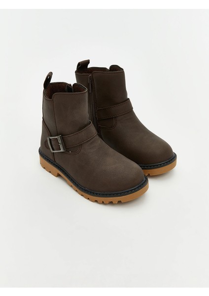 Yeni Sezon Deri Görünümlü Erkek Bebek Bot