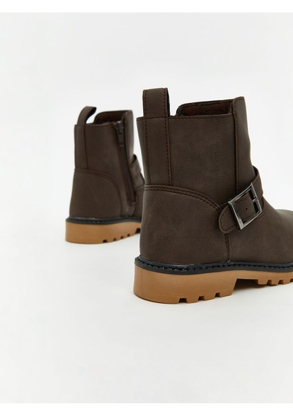 Yeni Sezon Deri Görünümlü Erkek Bebek Bot indirimleri