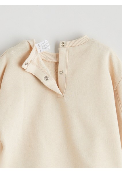 Yeni Sezon Kız Bebek Baskılı Sweatshirt ve Kadife Pantolon 2'li modelleri