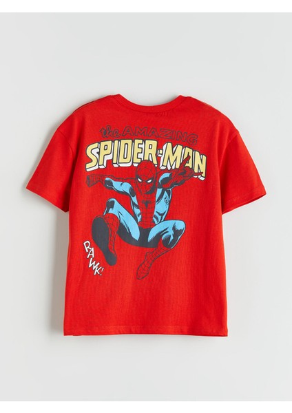 Yeni Sezon Bisiklet Yaka Spider-Man Lisanslı Erkek Çocuk Tişört modelleri