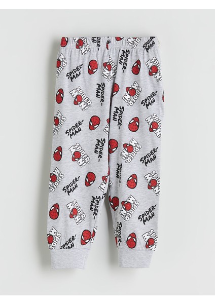 Yeni Sezon Beli Lastikli Spider-Man Baskılı Erkek Çocuk Pijama Alt modelleri