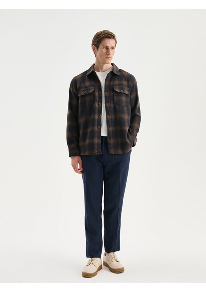 Yeni Sezon Regular Fit Uzun Kollu Ekose Erkek Oduncu Gömlek Ceket fiyatları