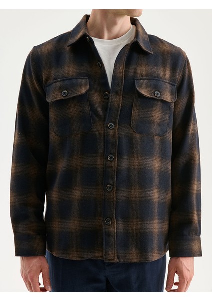 Yeni Sezon Regular Fit Uzun Kollu Ekose Erkek Oduncu Gömlek Ceket modelleri