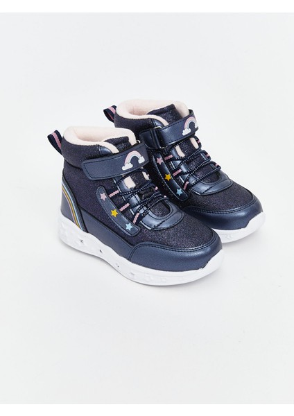 Yeni Sezon Bağcıklı ve Cırt Cırtlı Tabanı Işıklı Kız Bebek Bot