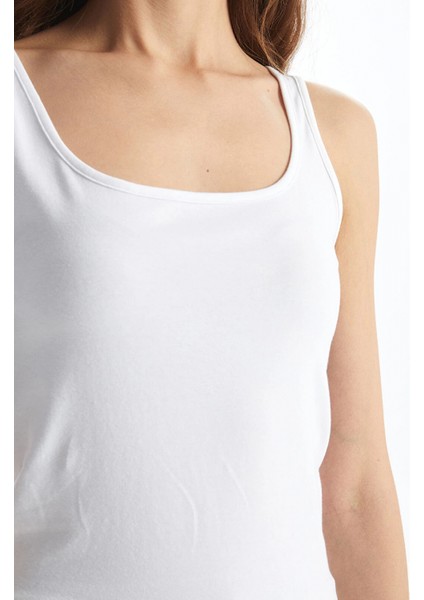 Lcw Dream Beyaz U Yaka Kadın Atlet modelleri