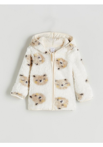 Yeni Sezon Kapüşonlu Pelüş Erkek Bebek Hırka ve Pantolon fiyatları